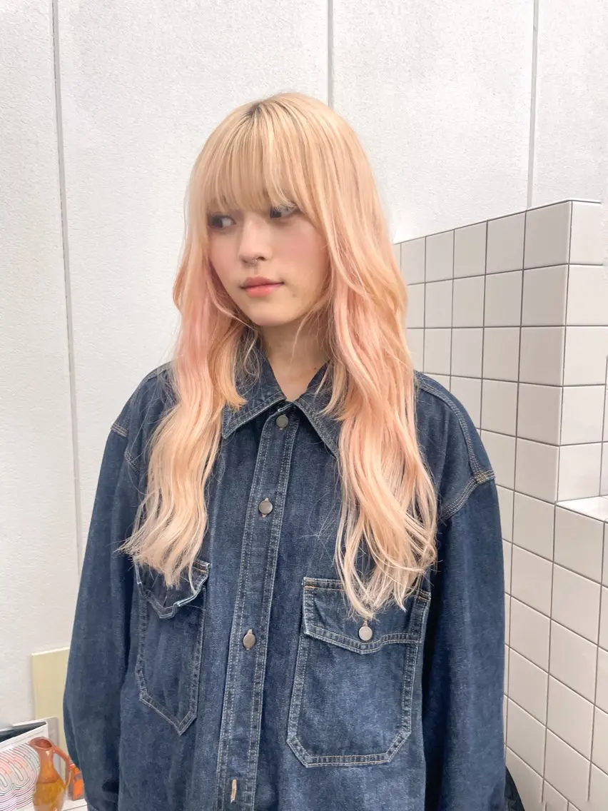 ロング カラー ヘアカラー 関 京磨のヘアスタイル