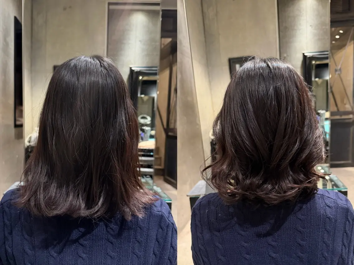 ミディアム パーマ ミディアムパーマ デジタルパーマ ✨表参道/髪質改善 /柏原遼斗✨のヘアスタイル