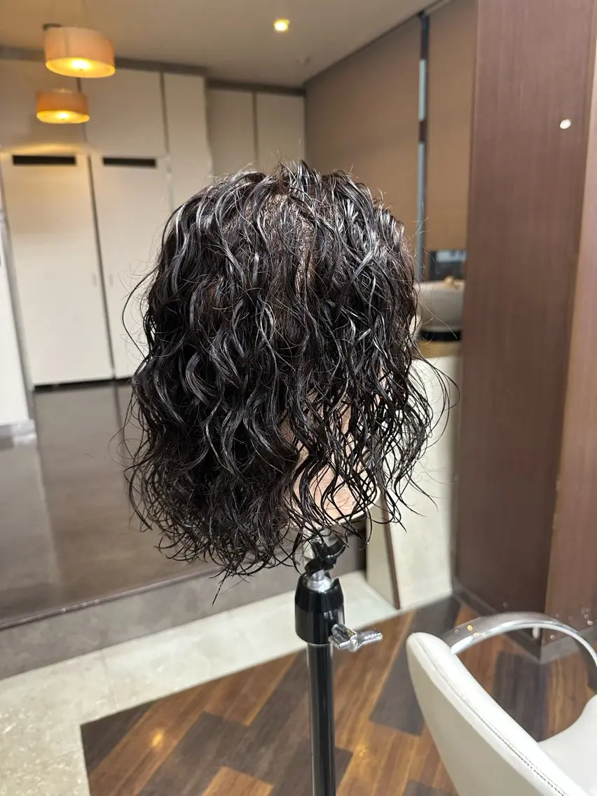 パーマ ソバージュ 中川 卓のヘアスタイル