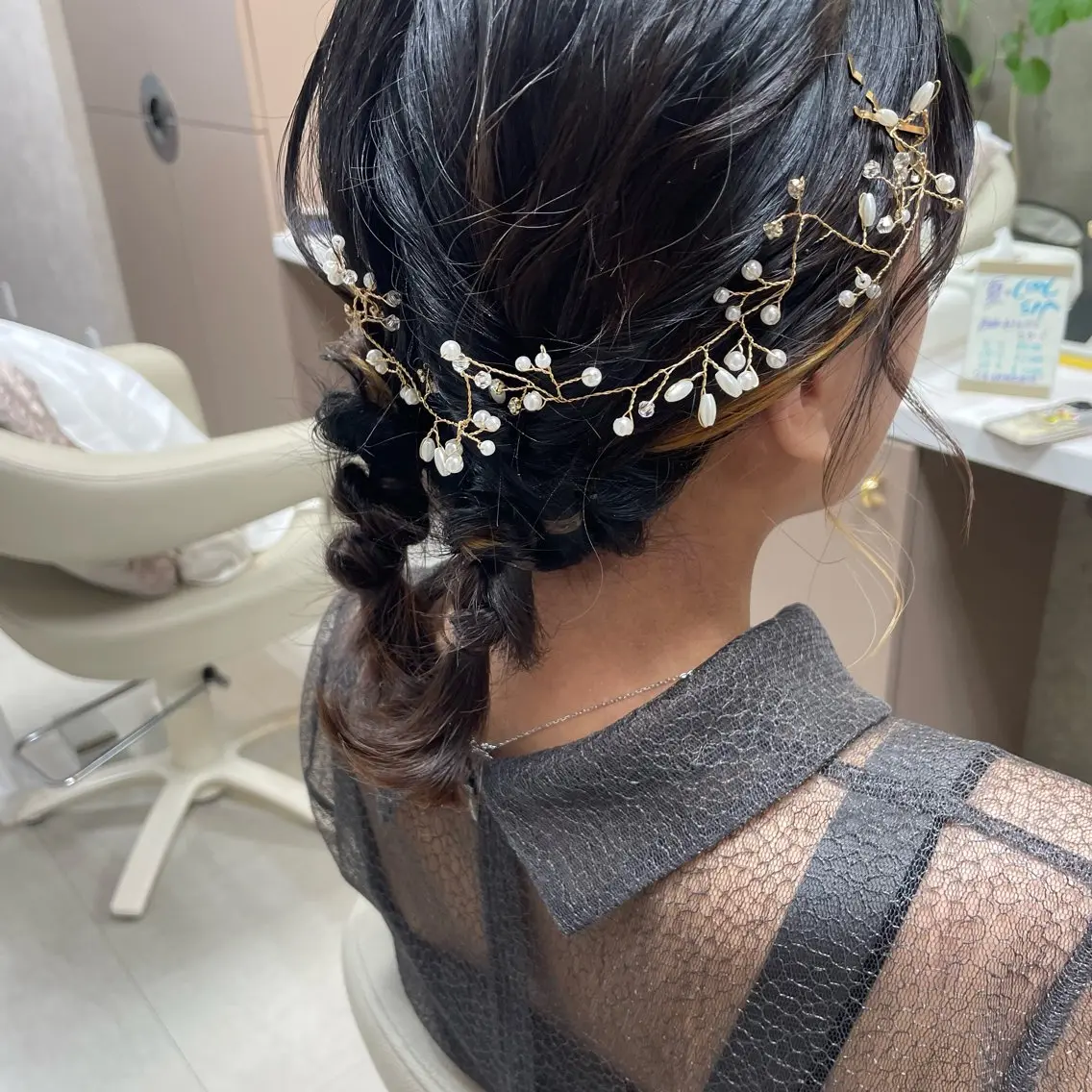 ミディアム ヘアアレンジ ヘアセット 坂本 沙也加のヘアスタイル