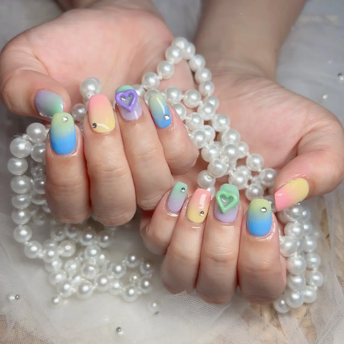 ネイル ハンドネイル M 🌷Nail 長さだし専門店のネイルデザイン
