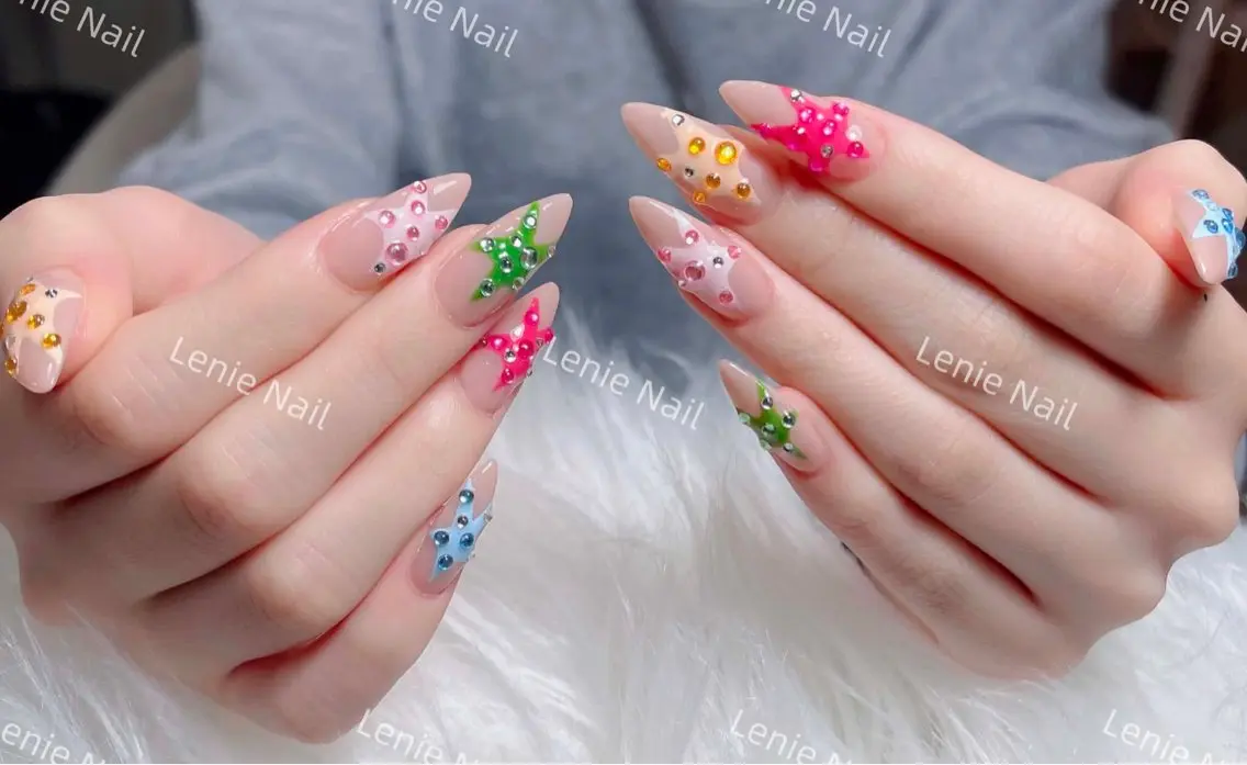 ネイル アートネイル 韓国ネイル 持ち込み ワンホンネイル ハンドネイル Lenie Nail Salonのネイルデザイン