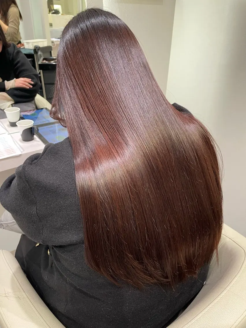 ロング カット 縮毛矯正 トリートメント 🌷tocca Mai🌷のヘアスタイル