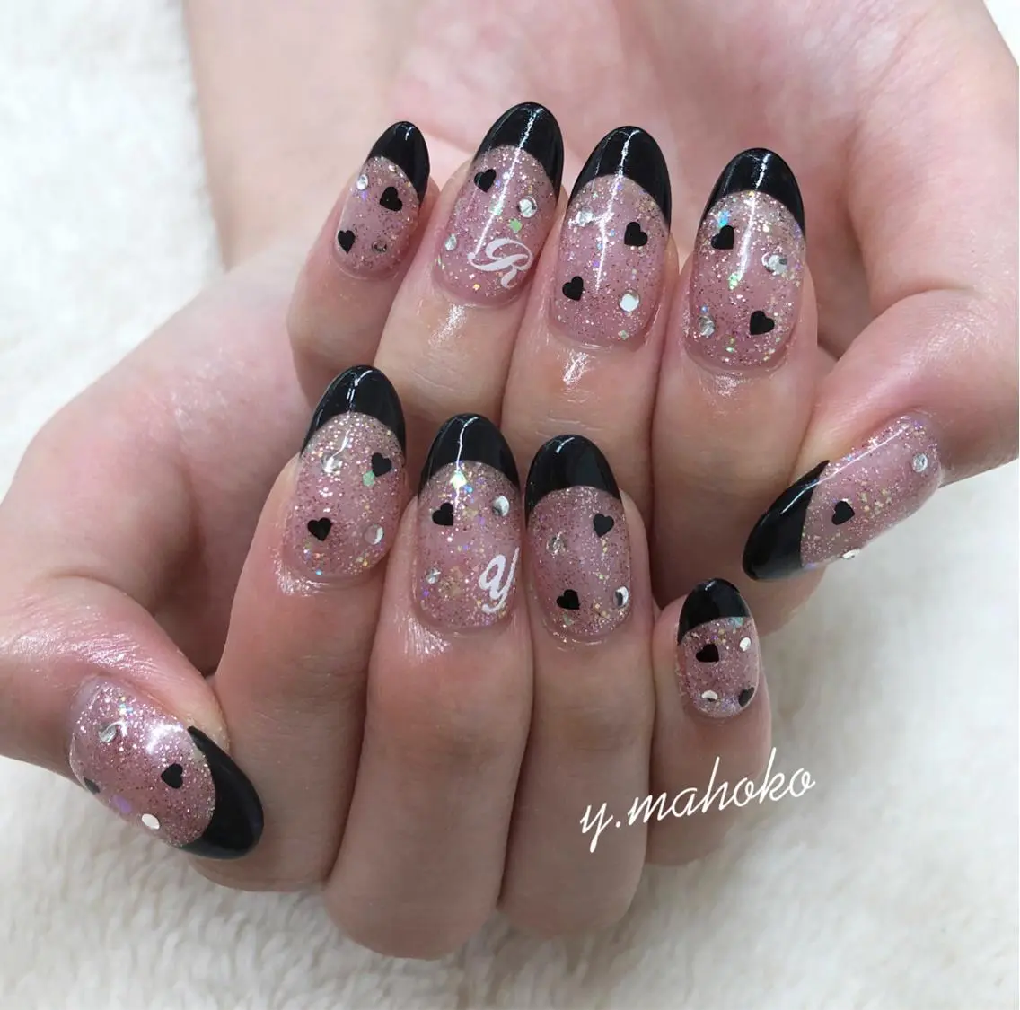 ネイル フレンチネイル ハンドネイル パラジェル有/ 長さだし/mahoのネイルデザイン