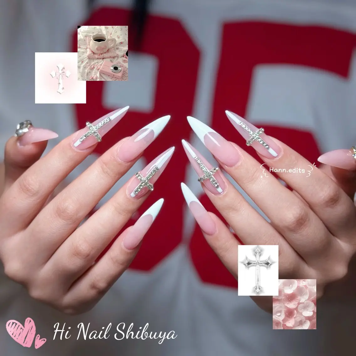 セミロング ハンドネイル Hi beauty 渋谷のネイルデザイン