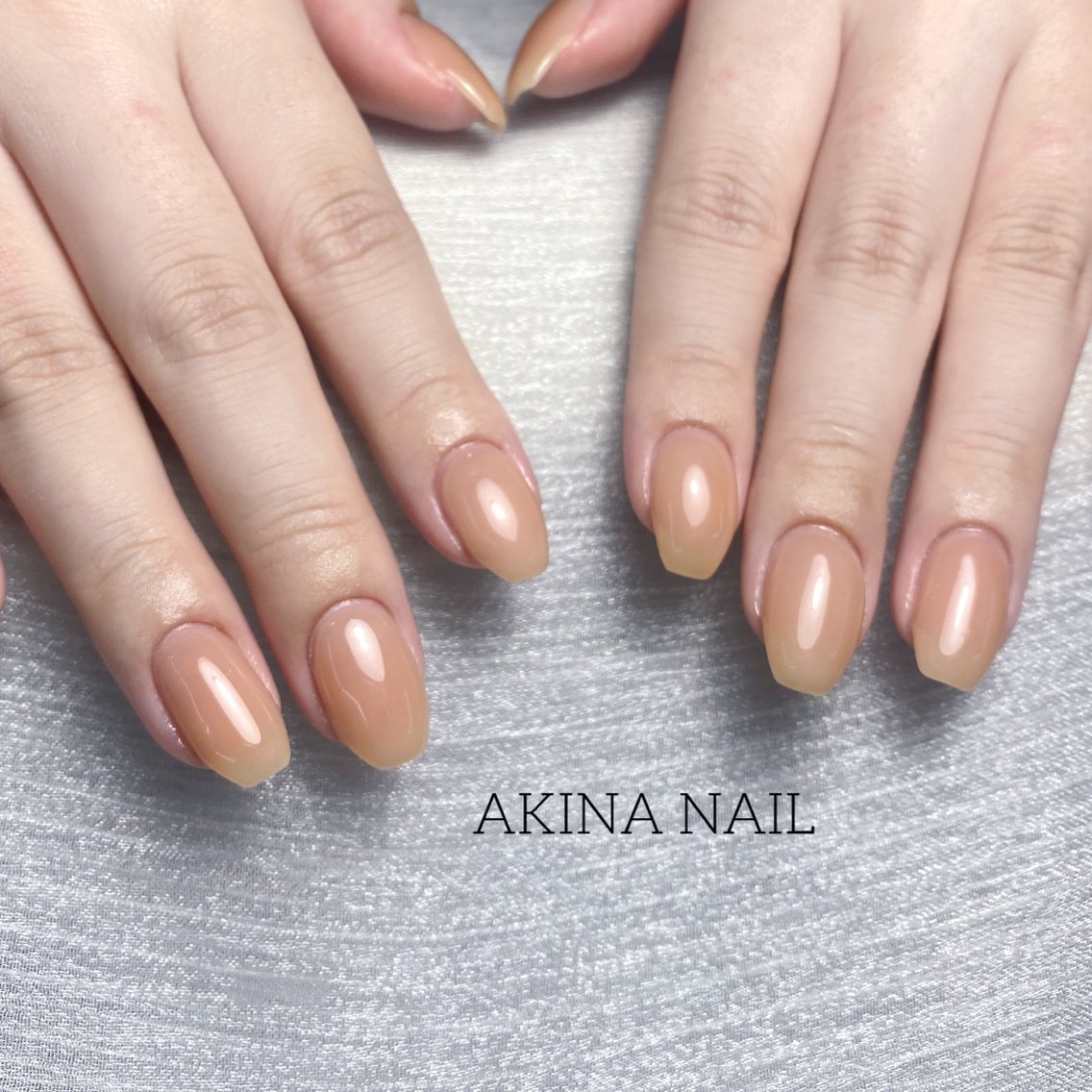 ミディアム ハンドネイル ハンドケア Akina Nail 亀戸のネイルデザイン