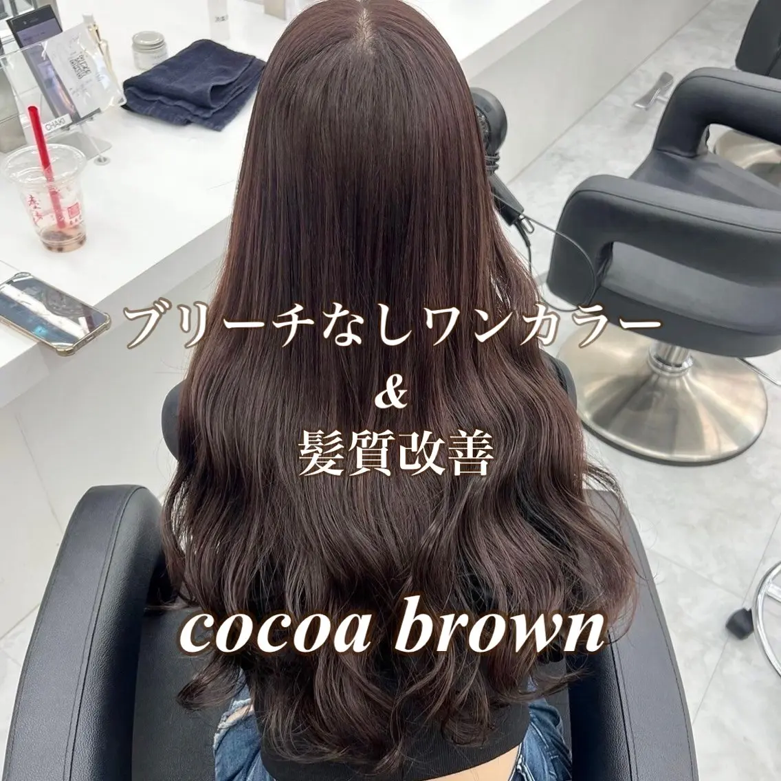 カラー ブラウンカラー ココアブラウン 🩶透明感ダブル カラー🩶 maoのヘアスタイル