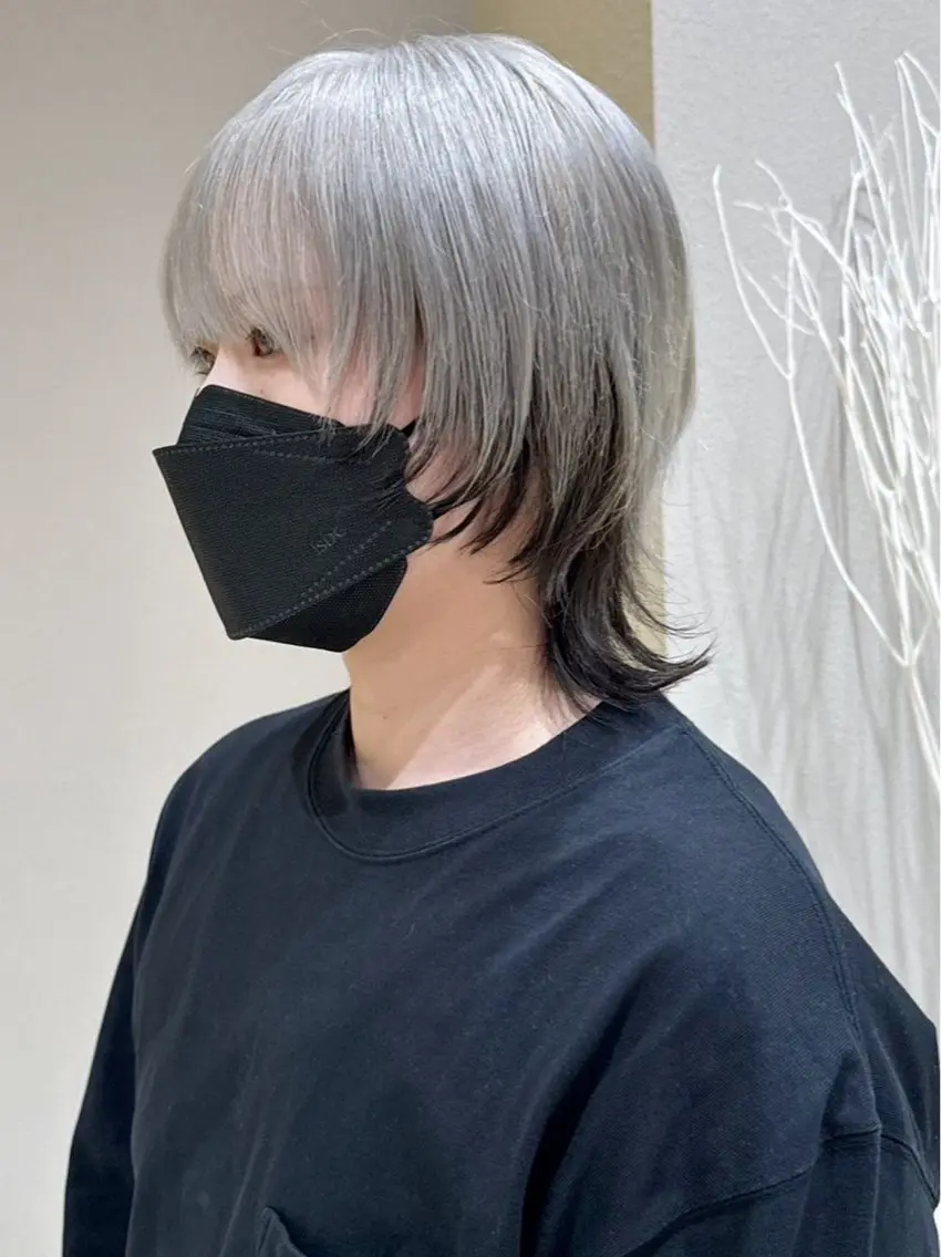 ミディアム ヘアカラー 🩵縮毛矯正・ボブ 岩原朋也🩵のヘアスタイル
