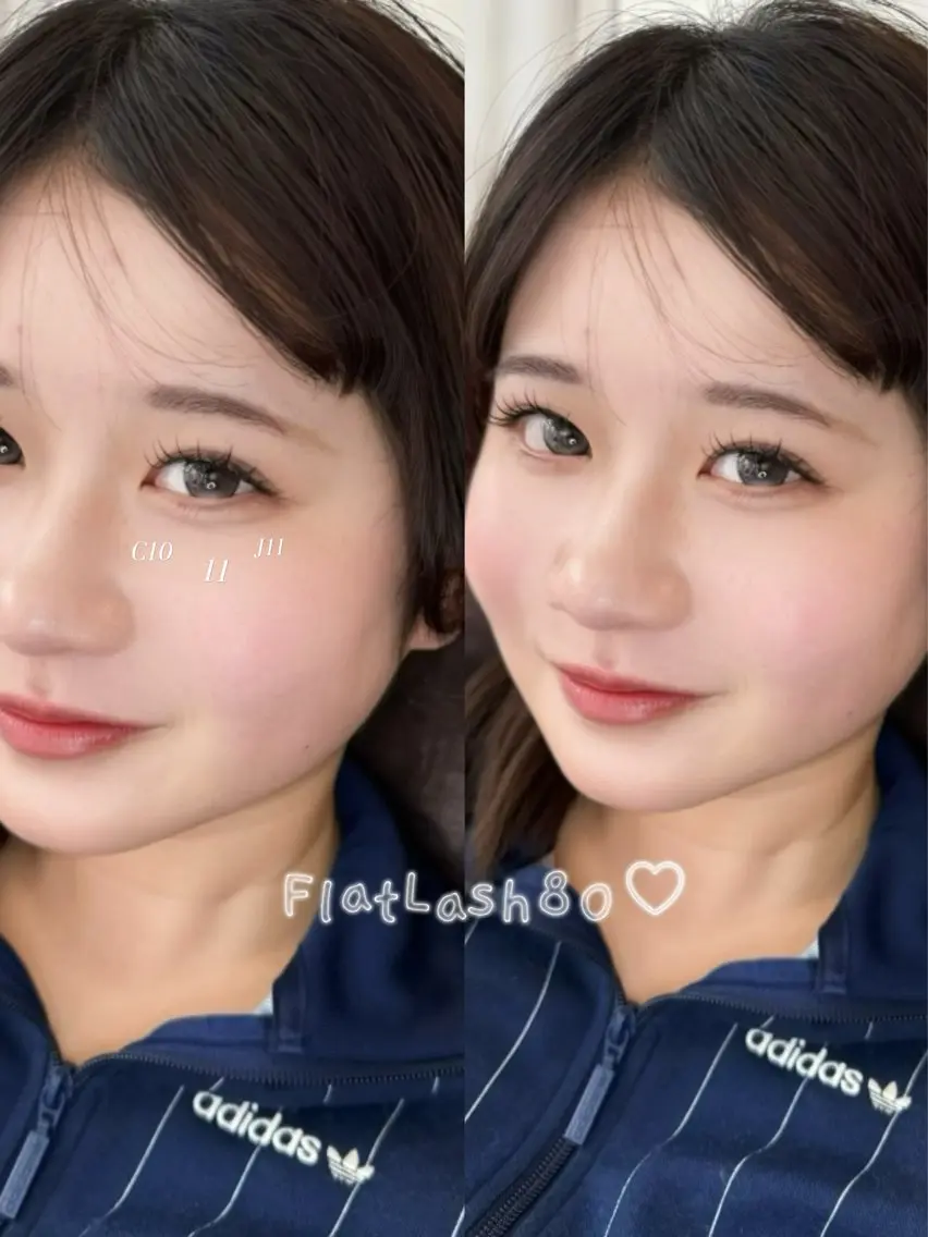 [ナチュラルな雰囲気]初めてでも🙆🤍フラットラッシュ 80本まで🎀の写真