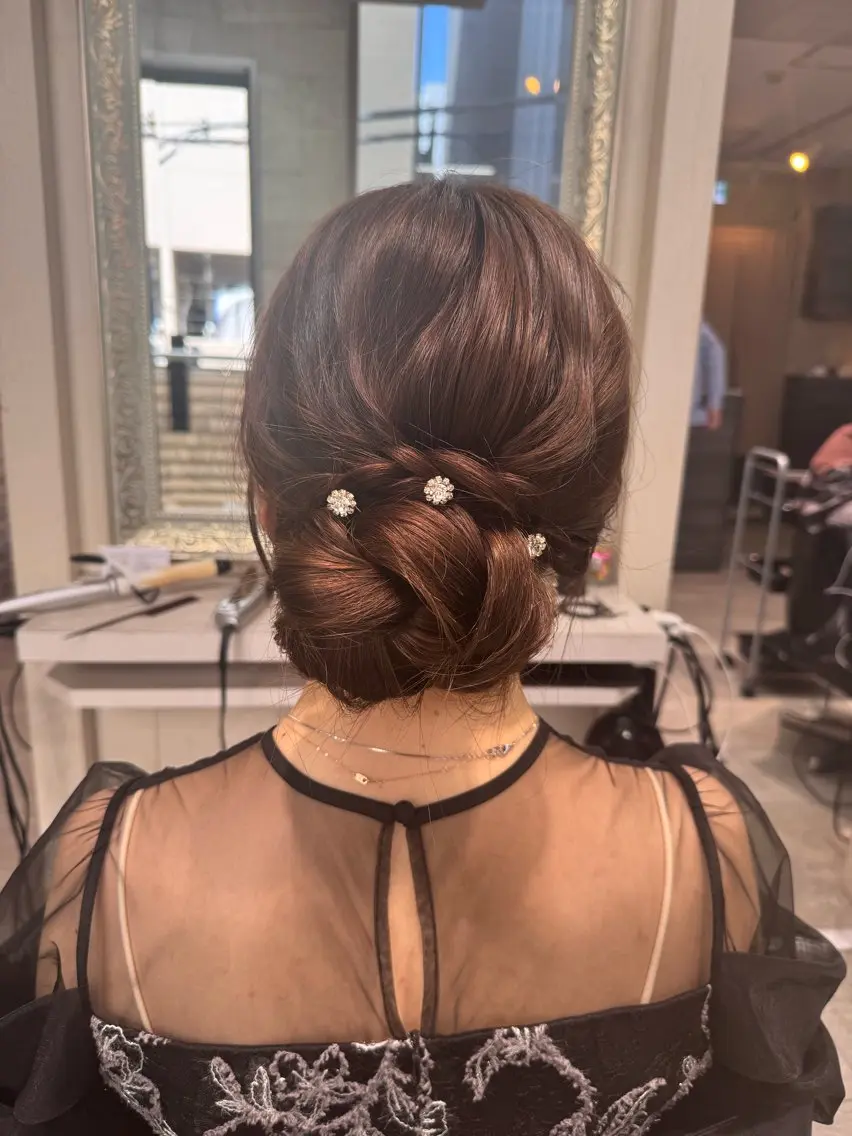 ロング 平野 世菜のヘアスタイル