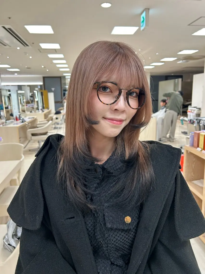 カラー 💜暖色系カラー/ ブリーチカラー💜のヘアスタイル