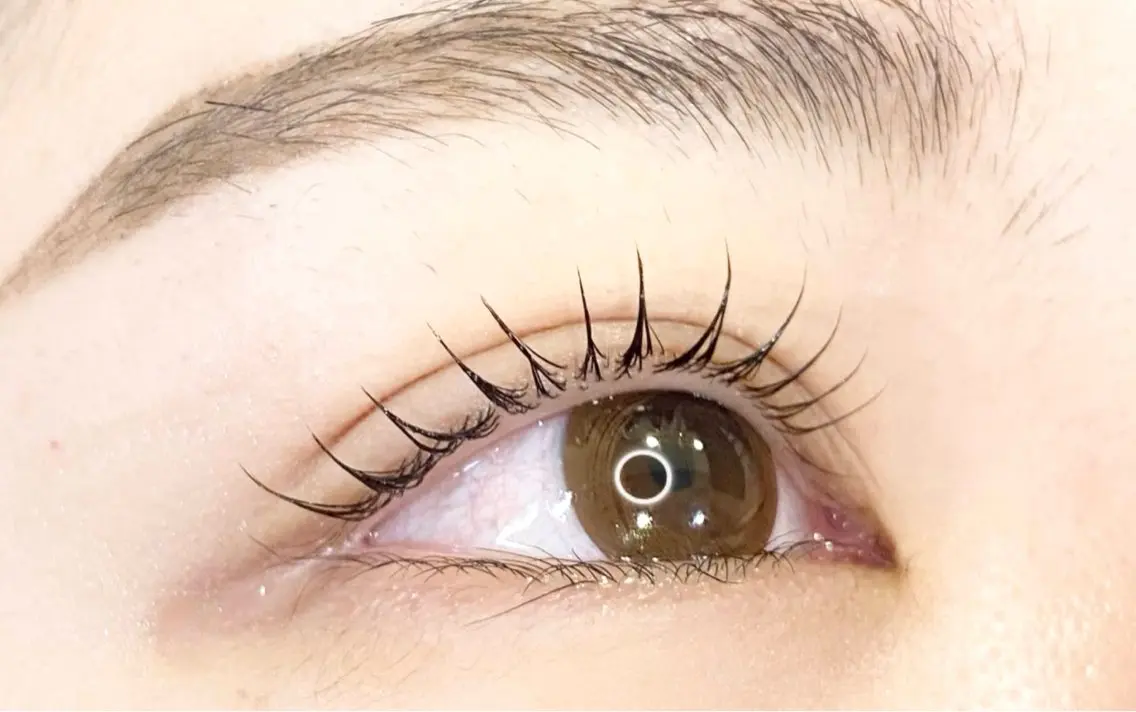 マツエク・マツパ 束感まつ毛 ナチュラル 一重×まつ毛パーマ Neo beauty Rinkaのマツエク・マツパデザイン