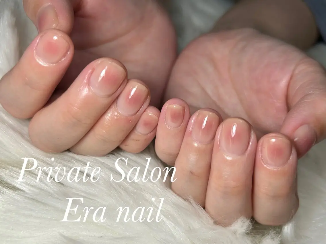 ネイル チークネイル シンプルネイル ハンドネイル Era nailのネイルデザイン
