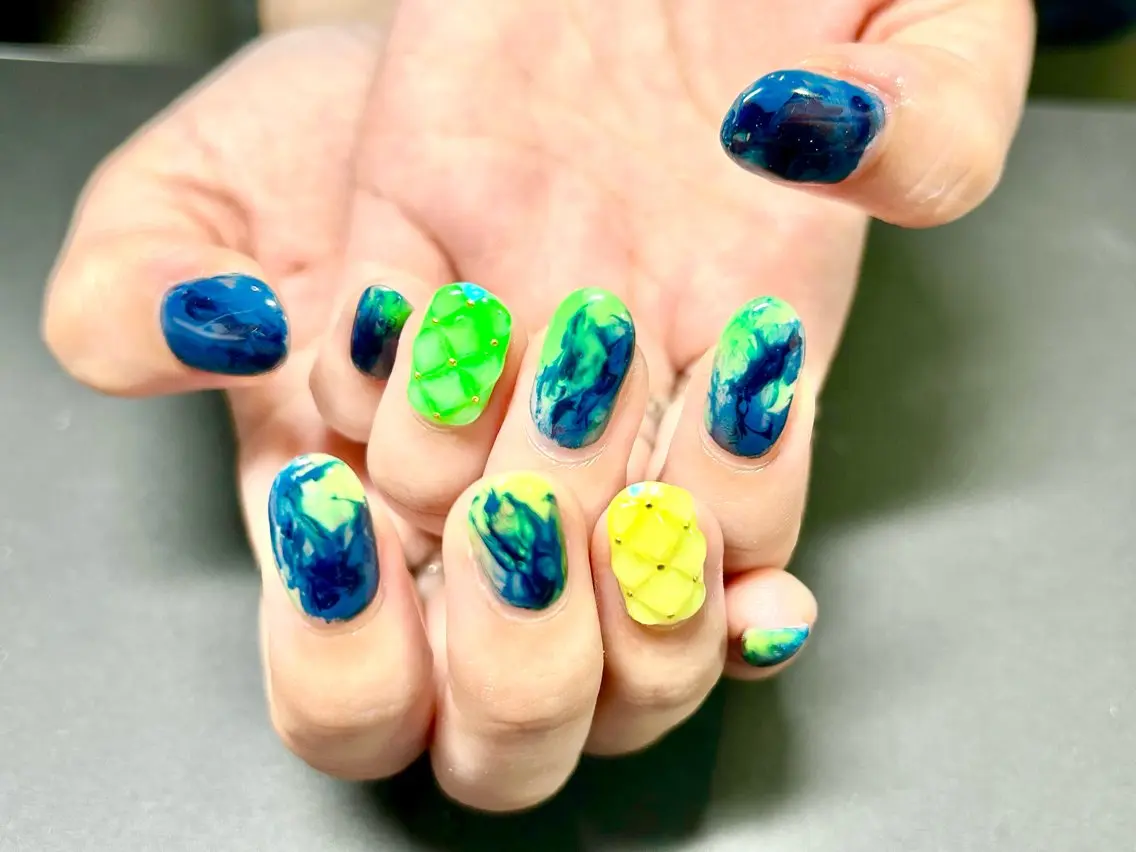 ネイル ハンドネイル Mela ミユ🌼.*のネイルデザイン