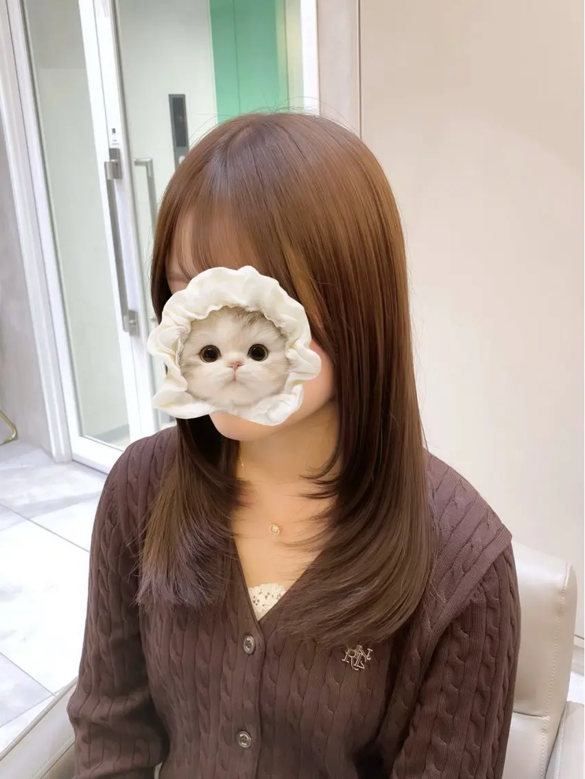 ミディアム カラー ヘアアレンジ ベージュカラー ブリーチ ブラウンカラー 透明感カラー ダブルカラー カット ヘアカラー トリートメント ヘアセット 赤み消し🫧韓国ヘア 🫧藤岡誠也のヘアスタイル