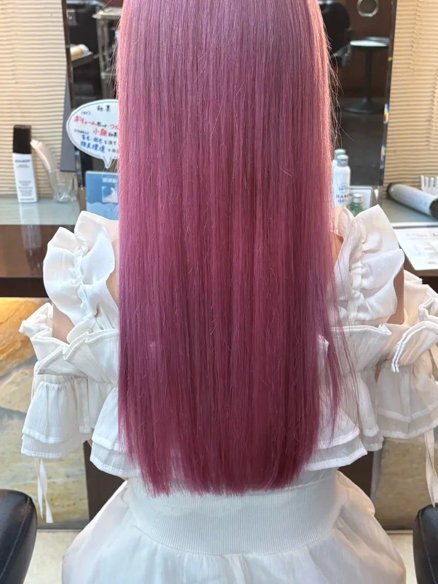 ロング カラー カットモデル募中✨️ 細田舞乃のヘアスタイル