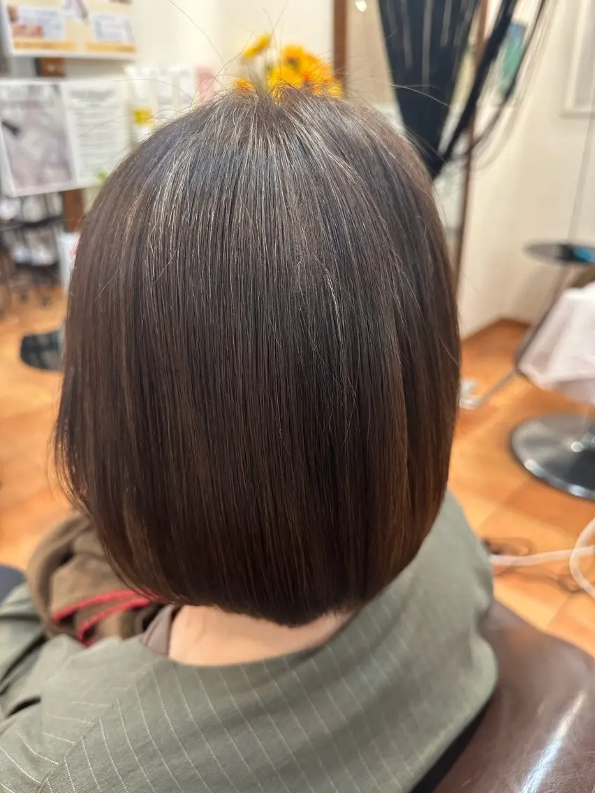 カット 縮毛矯正 トリートメント 吉村幸重🌈髪質改善 /抗がん剤治療カットのヘアスタイル