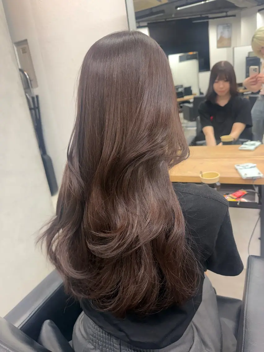 ロング ヘアカラー トリートメント ゆめか🦋 /似合わせカラー💖のヘアスタイル