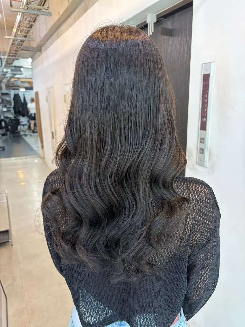 ミディアム カラー グレージュ オリーブグレージュ オリーブグレー ヘアカラー トリートメント ダブルカラー メンズパーマ大成のヘアスタイル