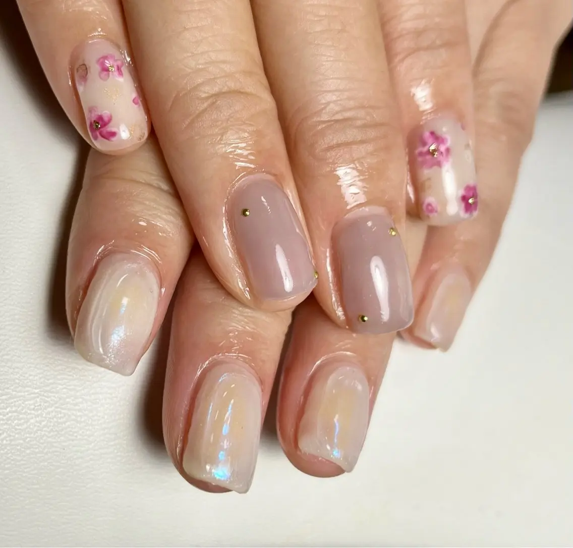 ネイル ぷっくりネイル tsumeya ゆるかわ手描きネイルのネイルデザイン