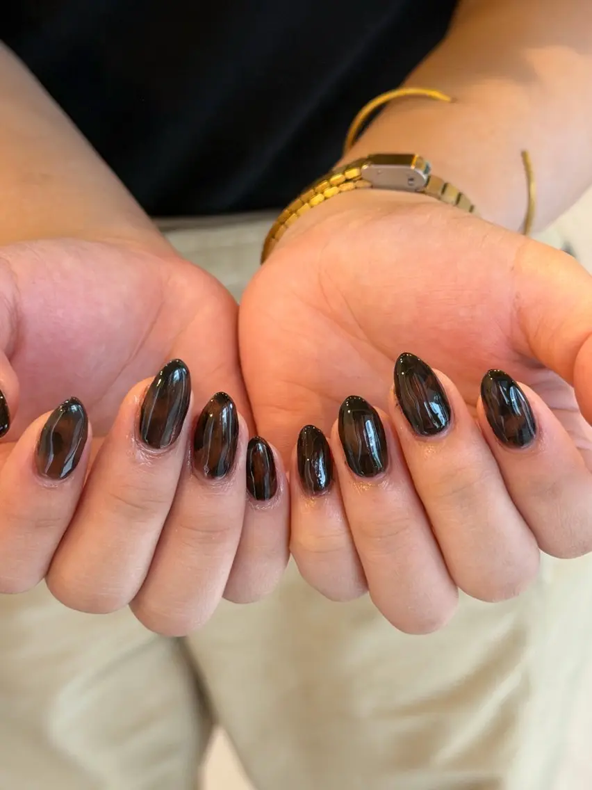 ネイル べっ甲ネイル ハンドネイル nail salon linoのネイルデザイン