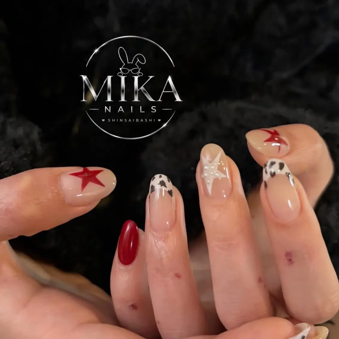 ネイル アートネイル チークネイル ドット フットネイル フレンチネイル ハンドネイル 🌷Luna Mika🌷のネイルデザイン
