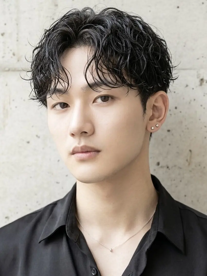 ミディアム メンズ カット 増田 祐のヘアスタイル