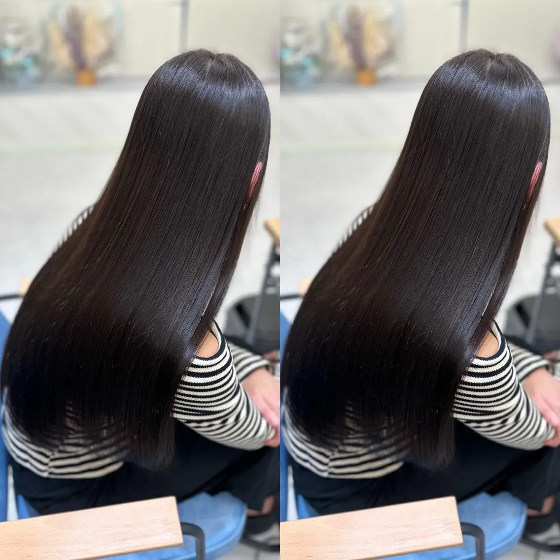 ロング 髪質改善🩵縮毛矯正 代々木/木下のヘアスタイル