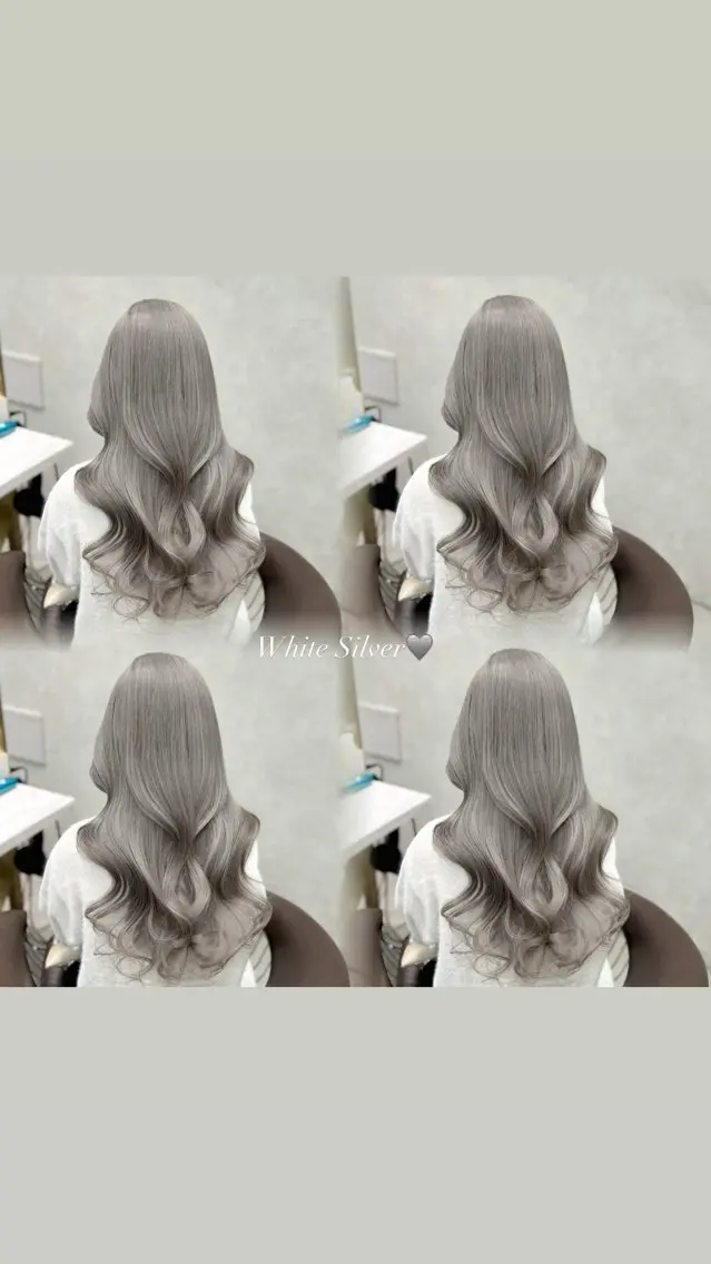 ロング 縮毛矯正 ヘアカラー 璃 音のヘアスタイル