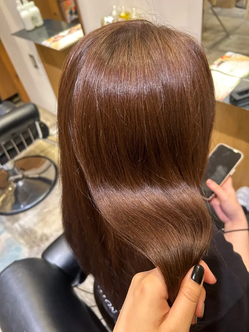 【🍀ご新規様限定🍀】カット＋気になる癖毛に💫縮毛矯正＋スチームTR付きの写真