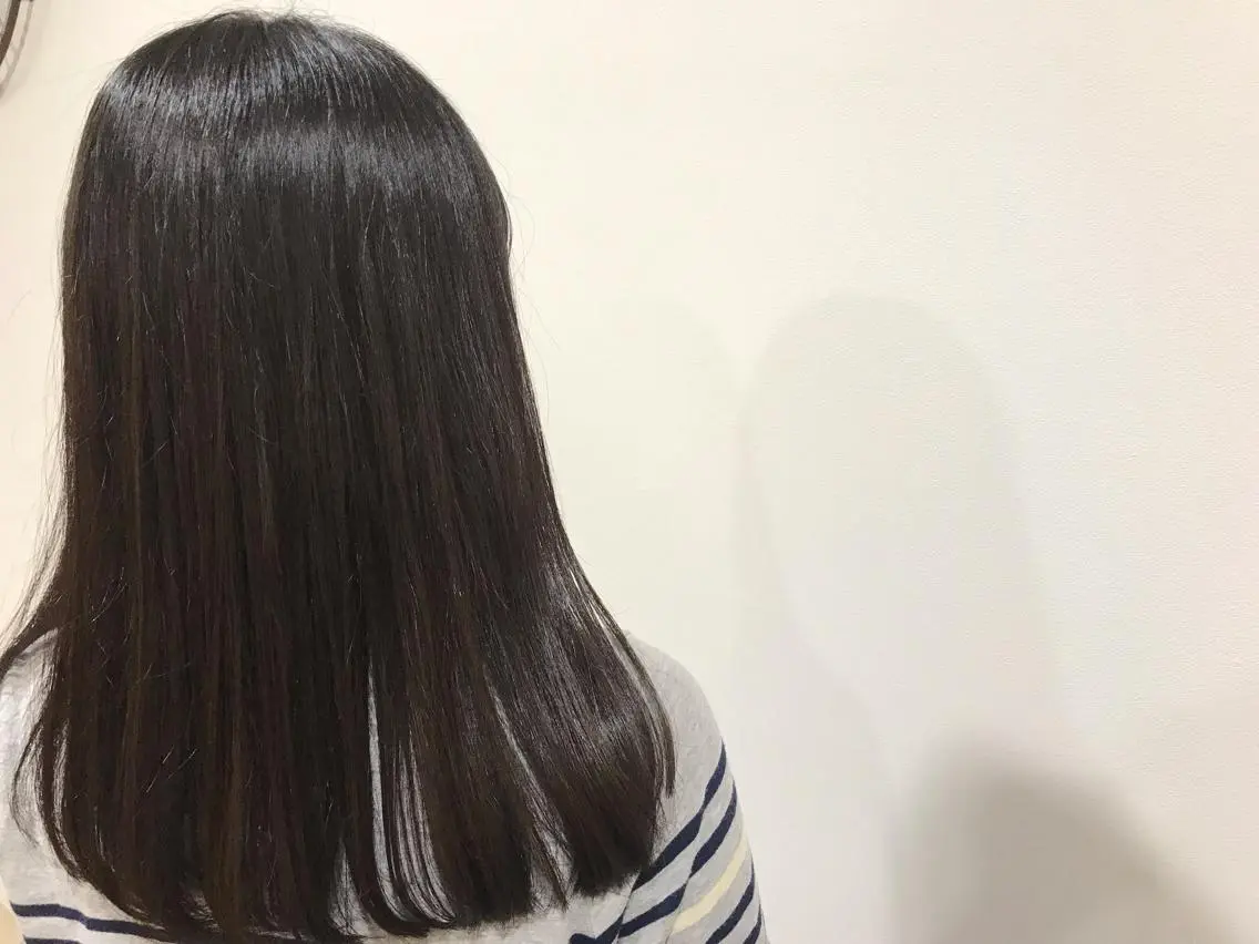 セミロング 暖色カラー🍊 ボブ🌿顔周りcutのヘアスタイル