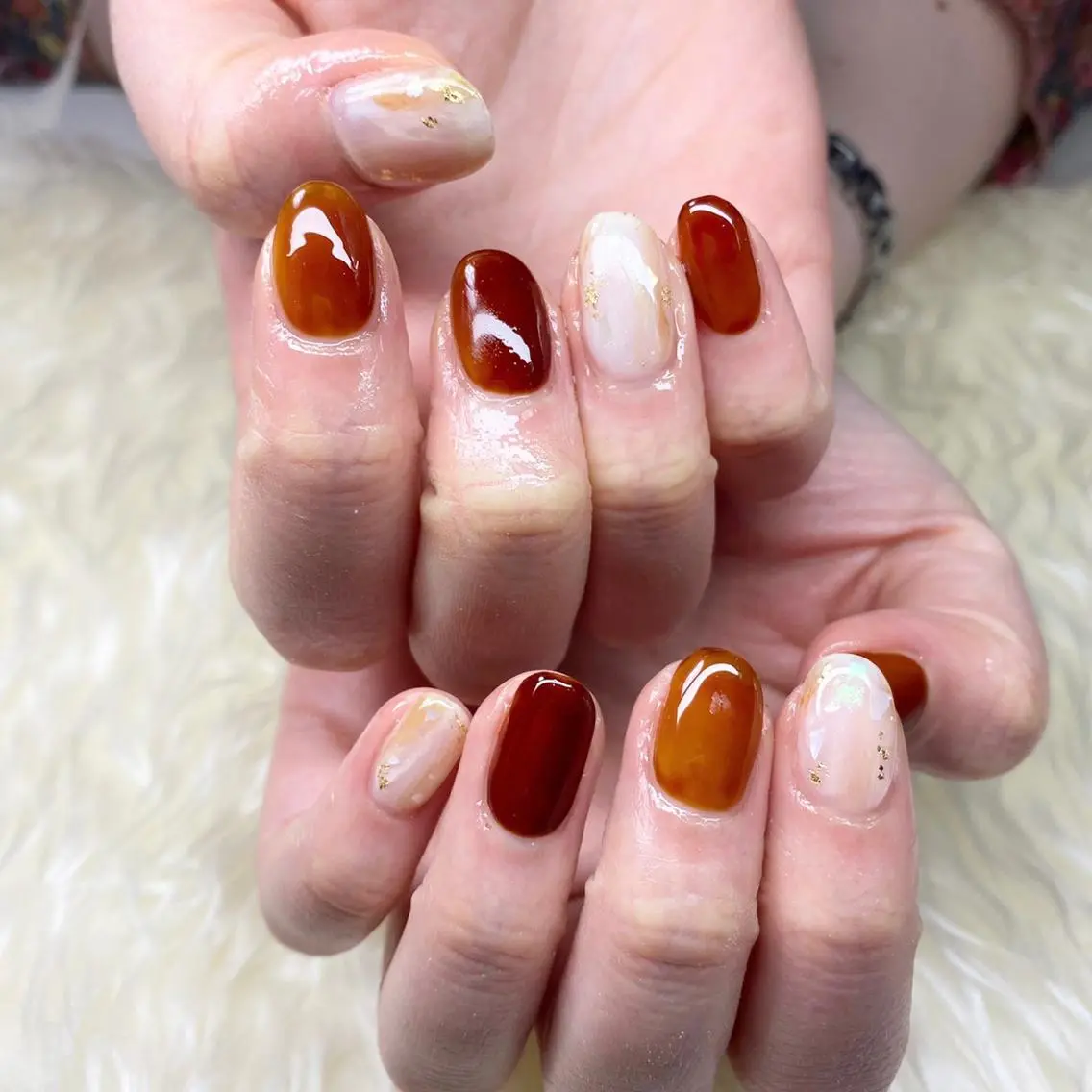 ネイル ニュアンスネイル ハンドネイル Nail&eye Belire 新宿のネイルデザイン