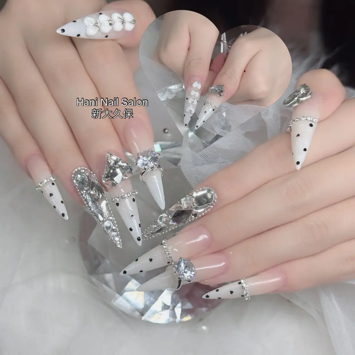 ネイル フットネイル フレンチネイル グラデーション 韓国ネイル ロングネイル ハンドネイル Hani Nail Salonのネイルデザイン