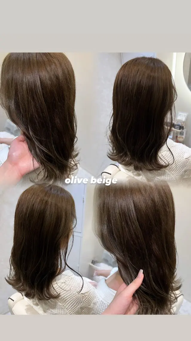 セミロング カット ヘアカラー 🫧ツヤ髪個室美容室 安食茉莉🫧のヘアスタイル