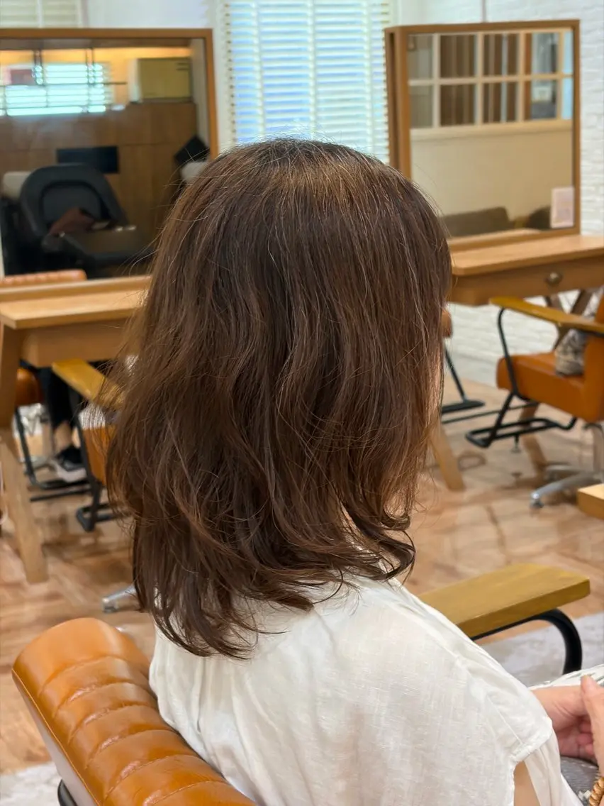 ミディアム カット トリートメント 松下 倫子のヘアスタイル