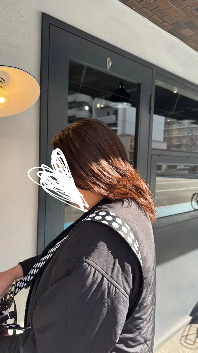カラー ブラウンカラー ヘアカラー 木下 茉奈瀬のヘアスタイル