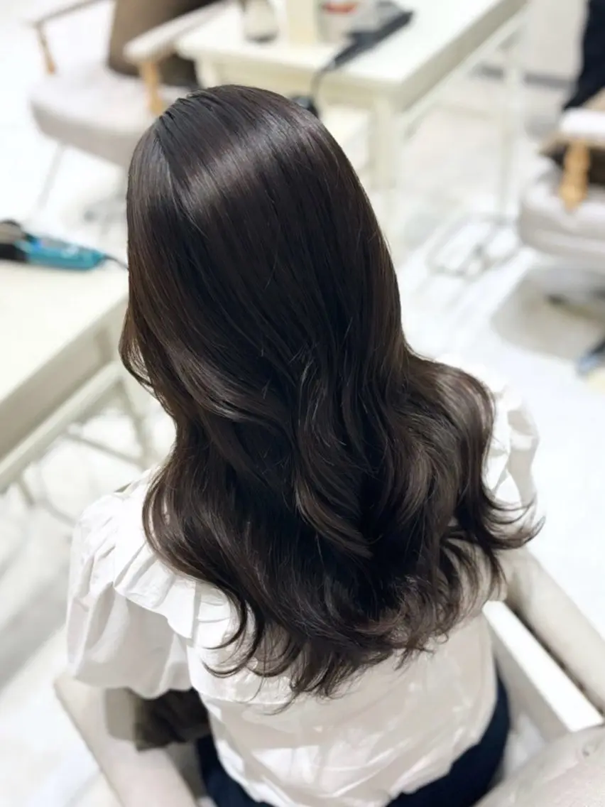 ロング カラー ブラウンカラー 透明感カラー 巻ける縮毛矯正 Sachi🐰のヘアスタイル