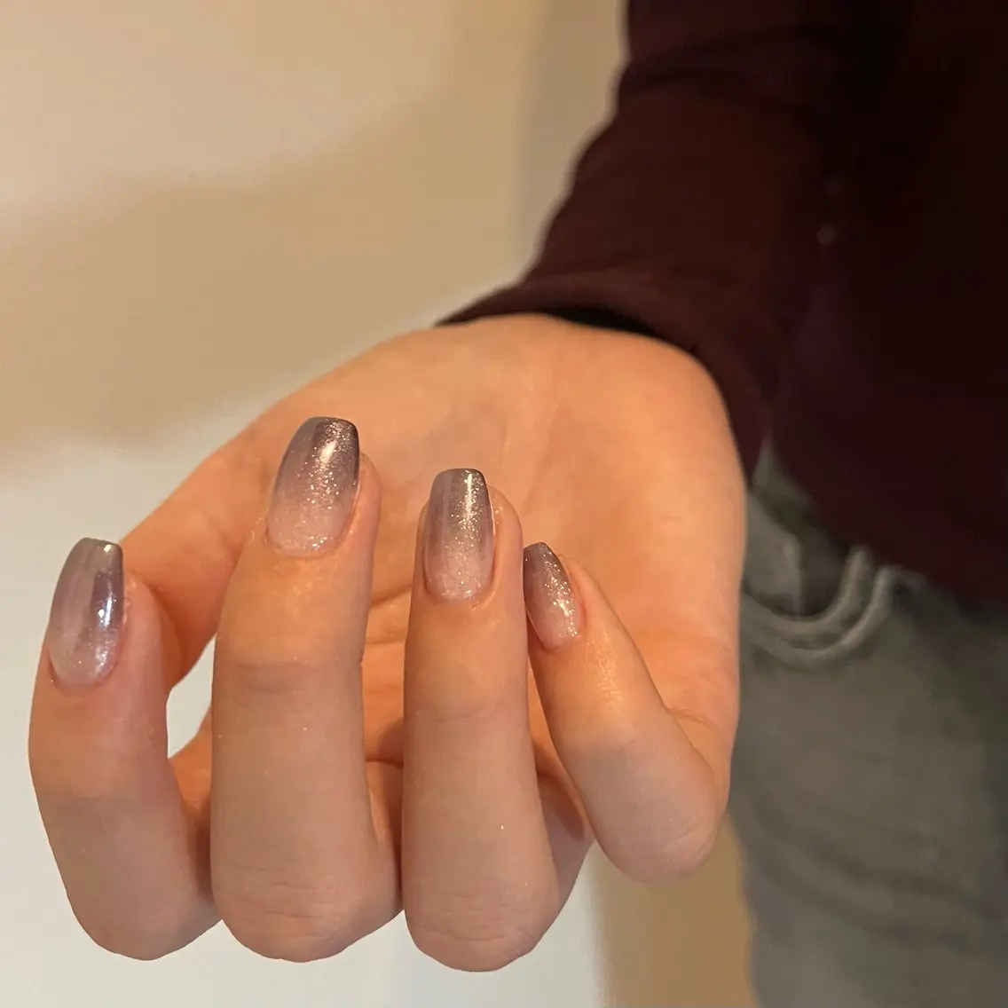 ネイル グラデーション ミラーネイル シンプルネイル luster shihoのネイルデザイン