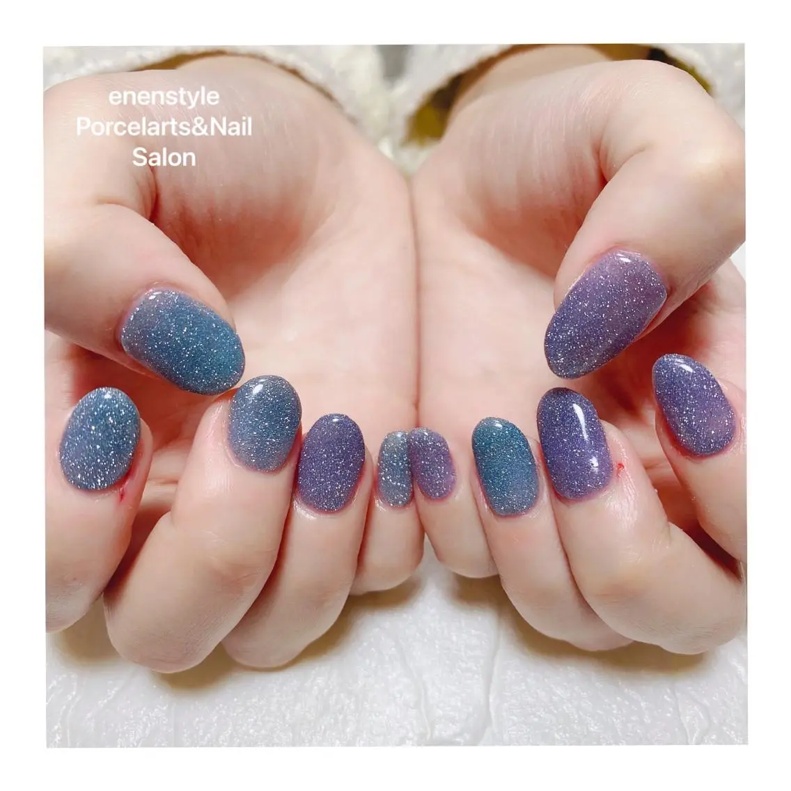 ミディアム ネイル ハンドネイル 🐾enen style 🐾のネイルデザイン