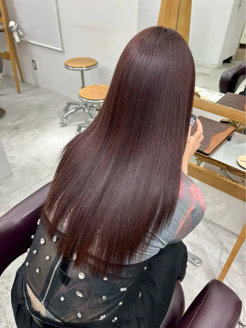 カラー ヘアカラー 岩井 綺良のヘアスタイル