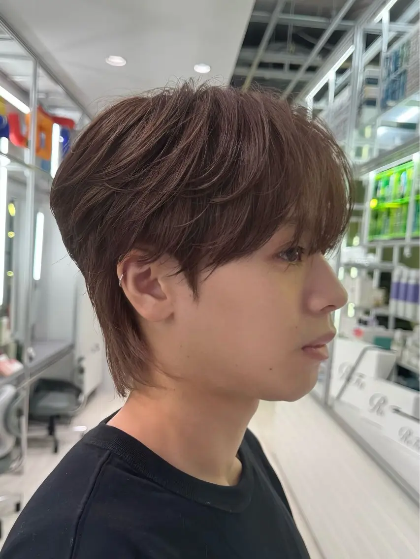 ショート カラー メンズ ブリ—チ🎨パ—マ 🌿表参道ちえ🌿のヘアスタイル
