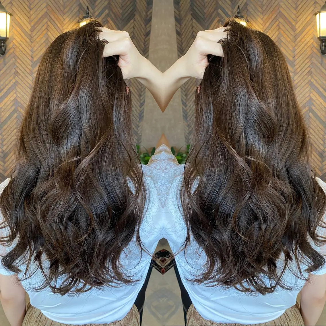 ロング カラー tocca 💜石田愛結💜のヘアスタイル