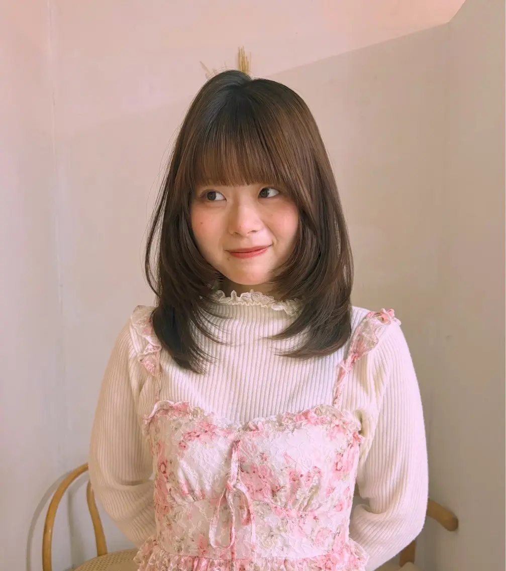 ミディアム カット person♡kii マオのヘアスタイル