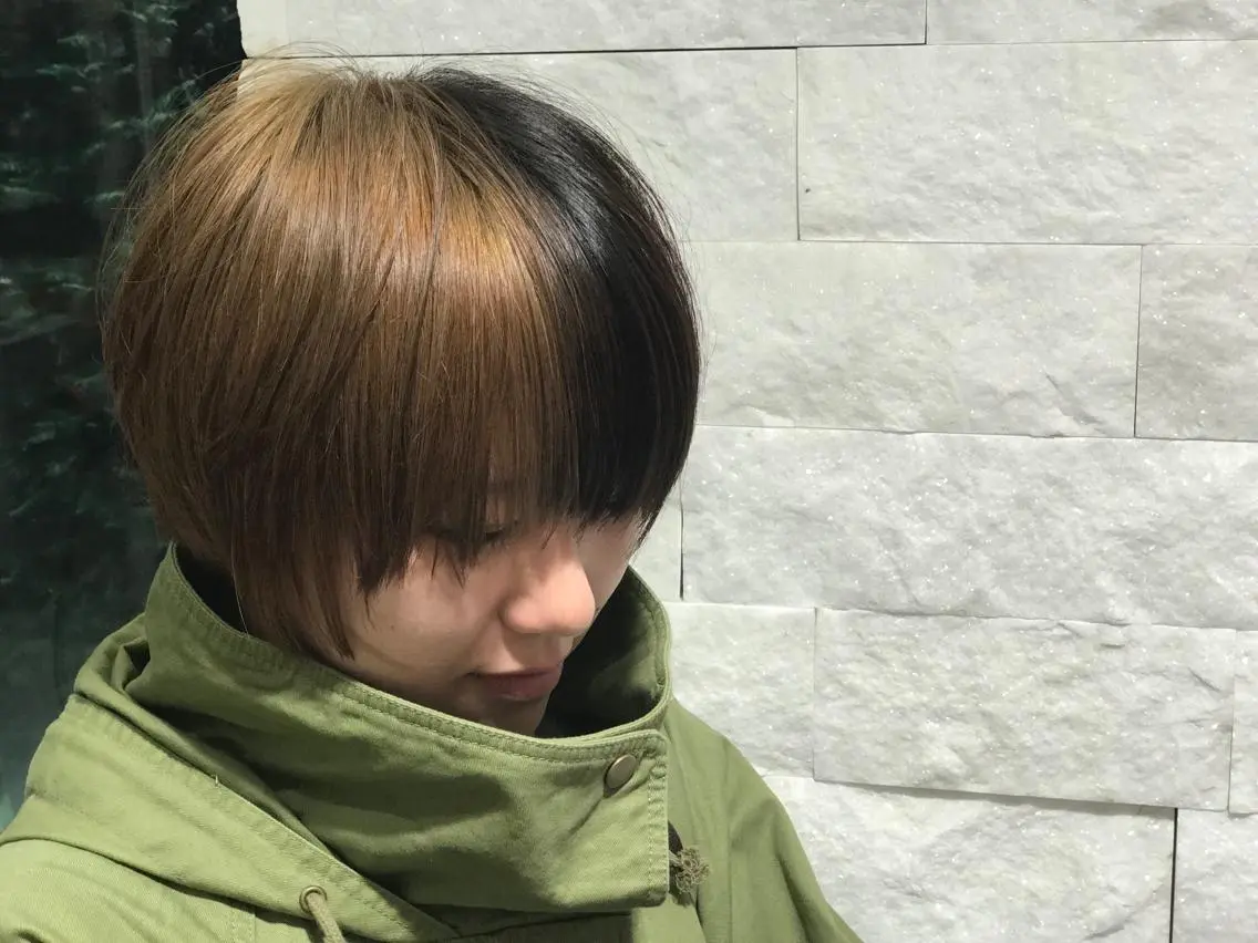 ショート カラー YUI𓍯エクステ /ニュアンスカラーのヘアスタイル
