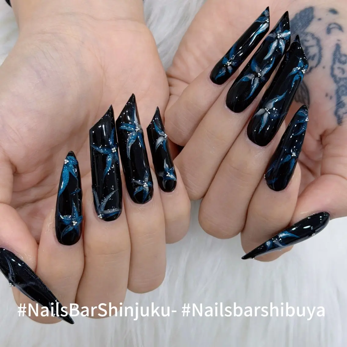 ネイル フラッシュネイル フレンチネイル ジェルネイル ガラスフレンチ 氷ネイル・うるうるネイル NAILS BAR SHINJUKUのネイルデザイン