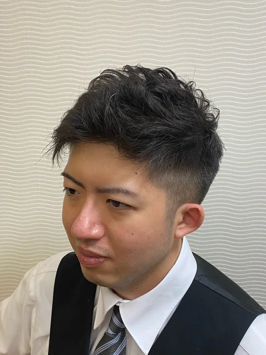 ショート パーマ メンズ 森　敦生👑 メンズカット＆パーマのヘアスタイル