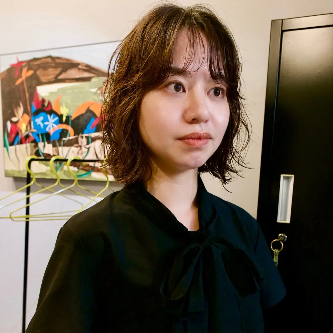 ミディアム パーマ ミディアムパーマ くせ毛 カット パーマ 清澄白河｜赤城颯汰 ｜ニュアンスパーマのヘアスタイル