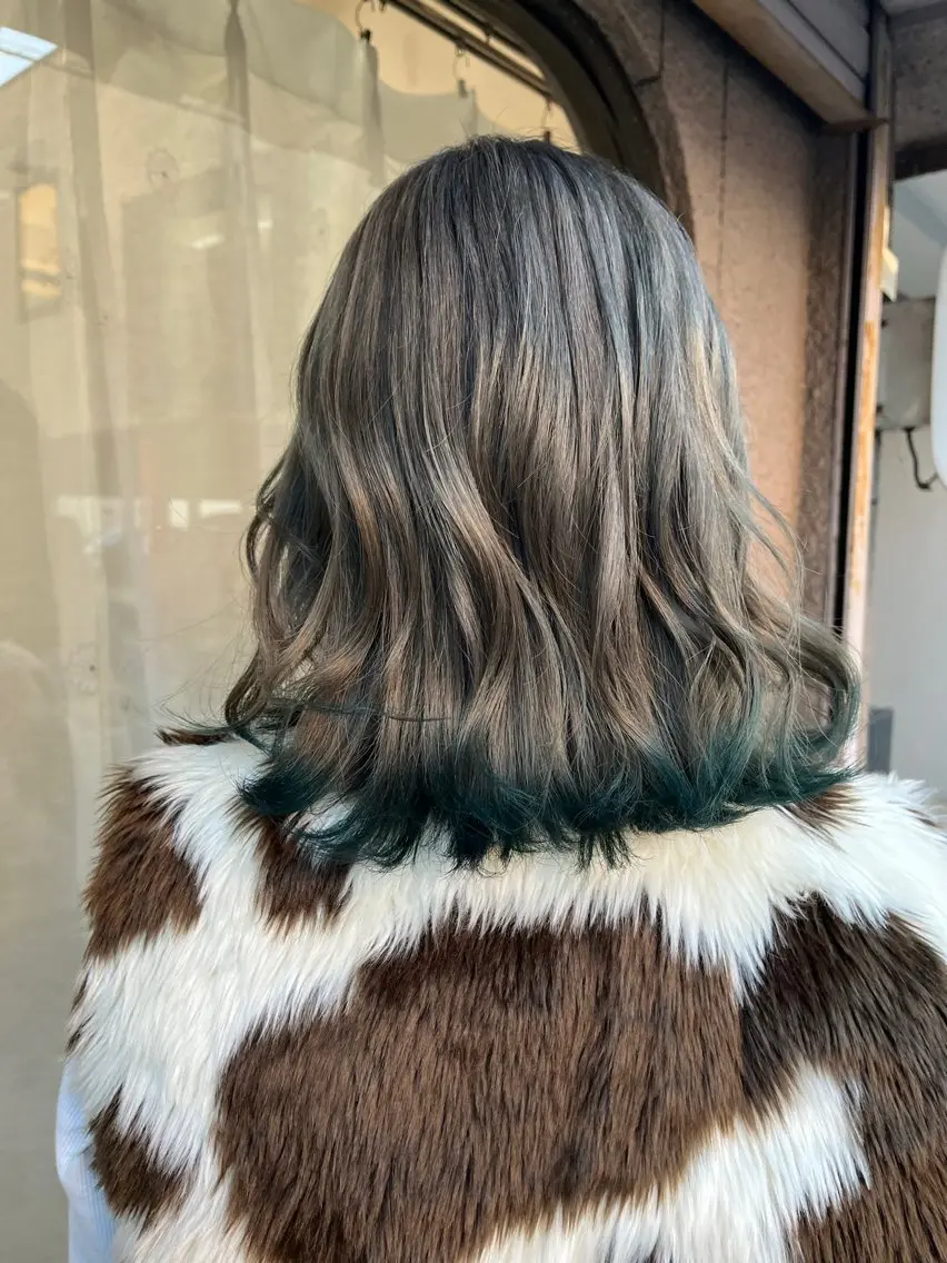 ミディアム カット ヘアカラー トリートメント 坂谷 BUCKS/縮毛矯正のヘアスタイル