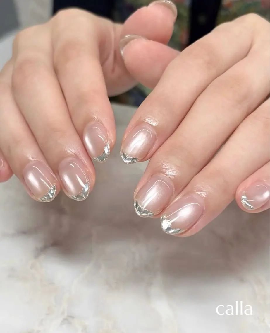 本日限定オフ無し♡ガラスフレンチ🫧モデル様募集✨10:15-『現金払』の写真