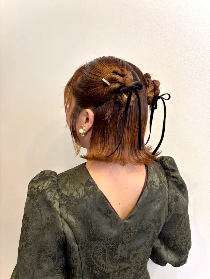 ショート ヘアセット 札幌円山ヘアメイク/ バーガスのヘアスタイル